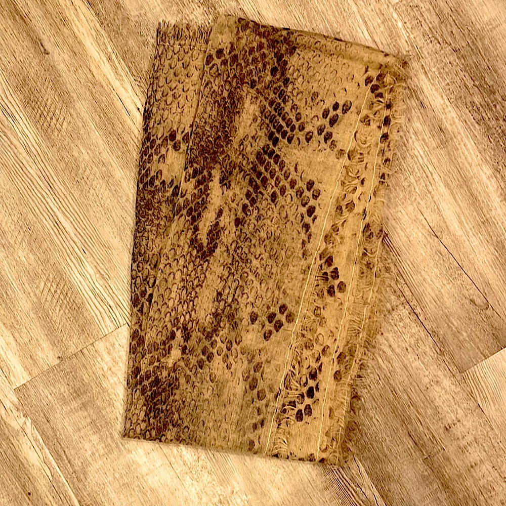 Madewell scarf snake print